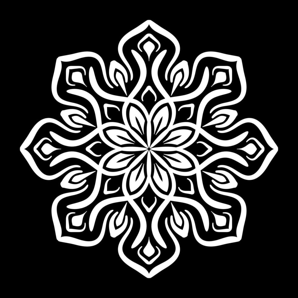 Simple round decoration. mandala vector