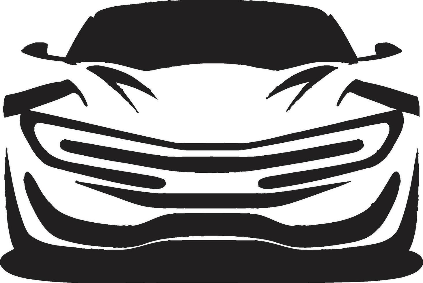 Tech Savvy Electric Drive Black Symbolic Logo Urban Electric Sedan Monochrome Designated Emblem vector