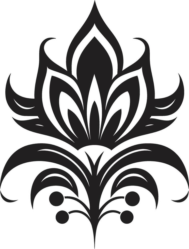 elegante botánico emblema icónico marca detalle singular pétalo emblema icono detalle vector