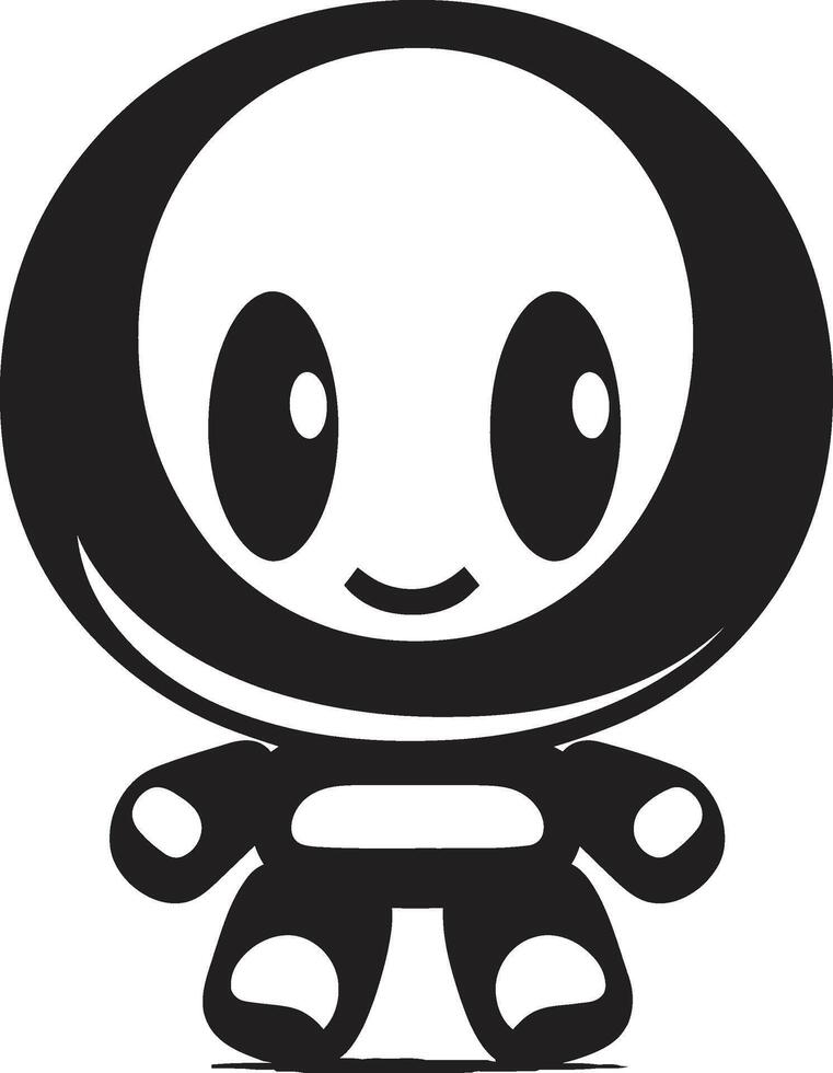 Dynamite Drone Emblematic Emblem Cute Bombing Droid Black Mascot vector