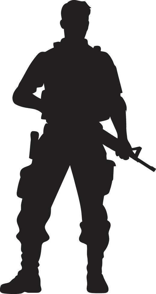 Frontline Firearm Black ic Emblem Army Gunner Emblem Emblematic vector