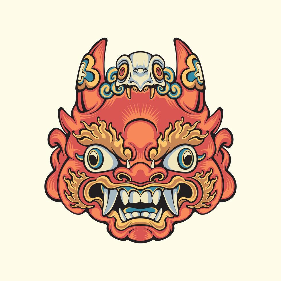 Japanese Traditional Mask vector