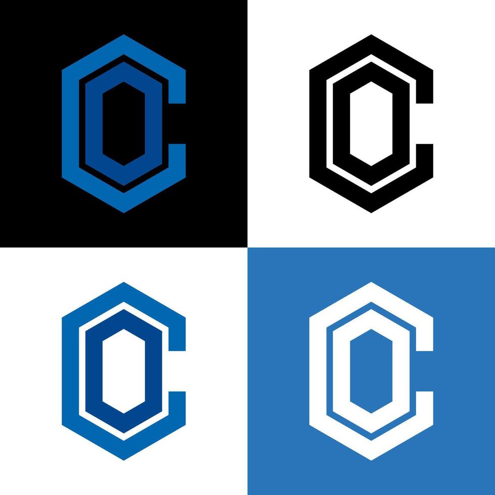letter co creative logo design vector