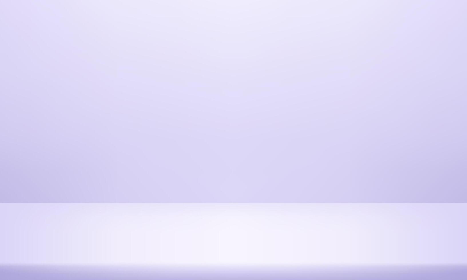 Pastel purple background. Realistic studio wall. Minimal 3d shelf. Space for selling products on the website. Space for text. stand for products. illustration. vector