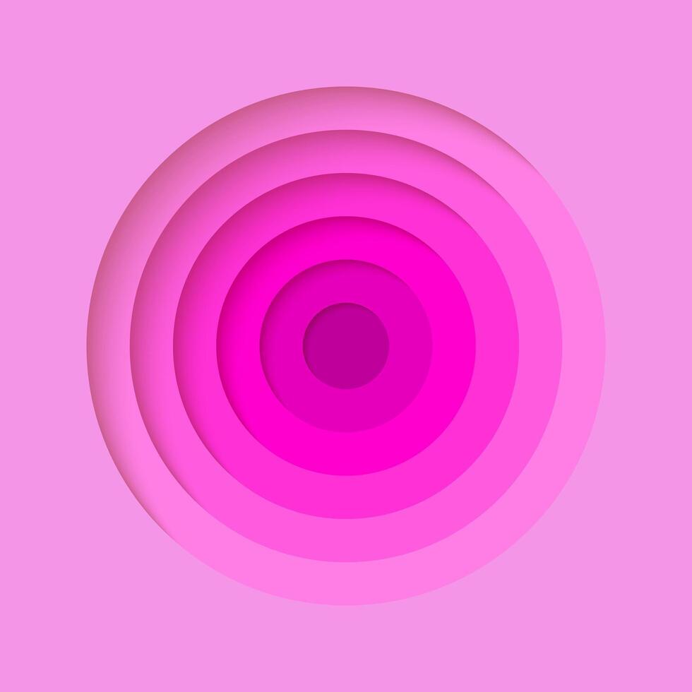 3d antecedentes con papel cortar linda rosado princesa colores redondo agujeros realista diseño diseño para presentación, volantes, póster, bandera, negocio tarjeta. geométrico vector