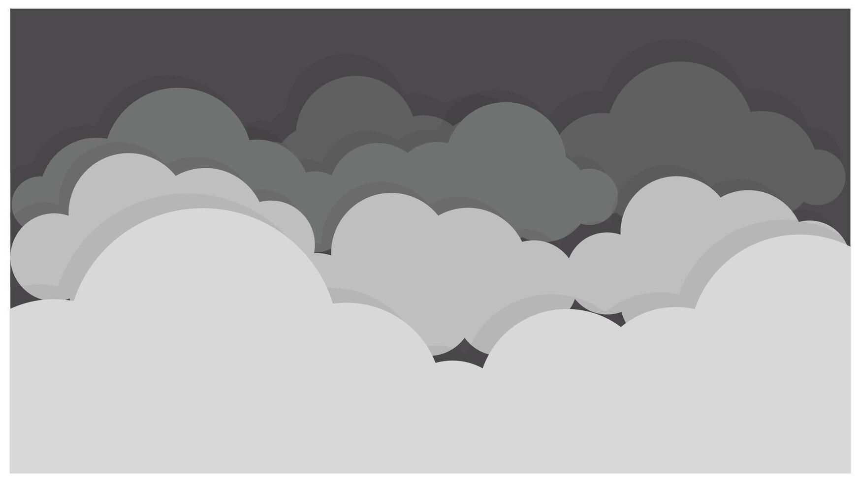 more grey clouds 44416467 Vector Art at Vecteezy