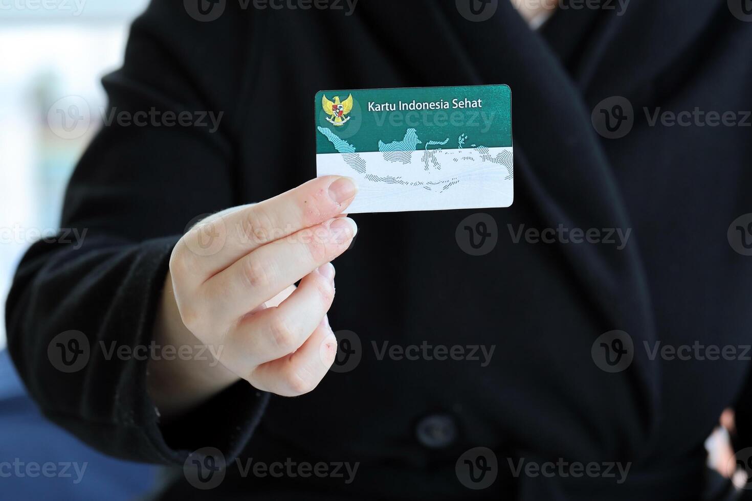 indonesio besos sano Indonesia tarjeta para médico seguro originalmente llamado kartu Indonesia sehat foto