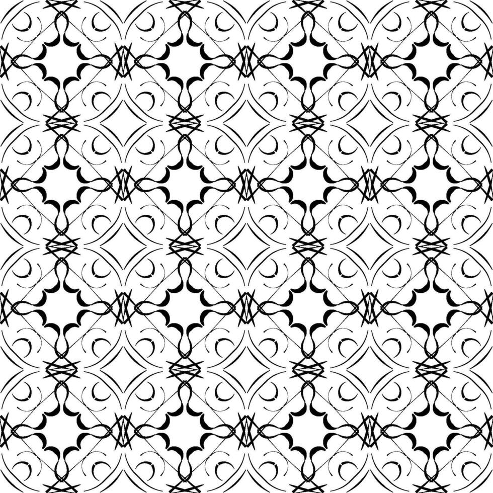 pattern with black shape vector