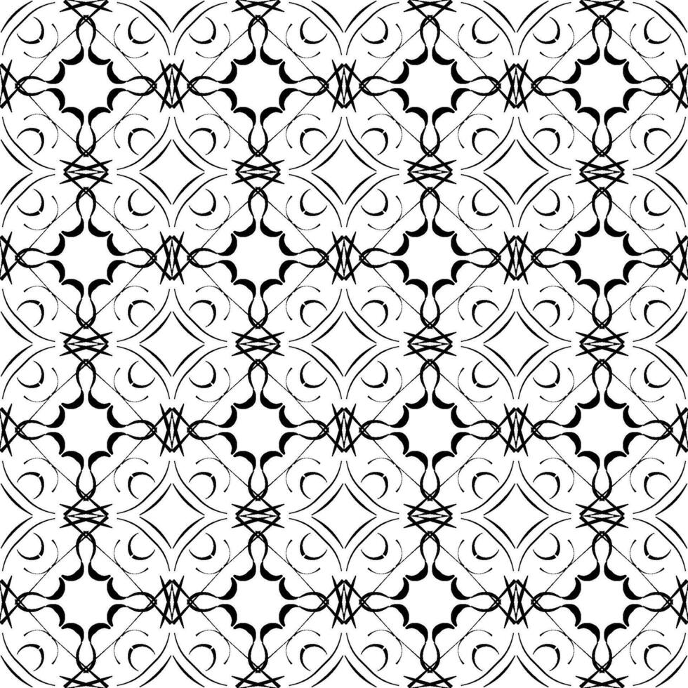 pattern with black shape vector