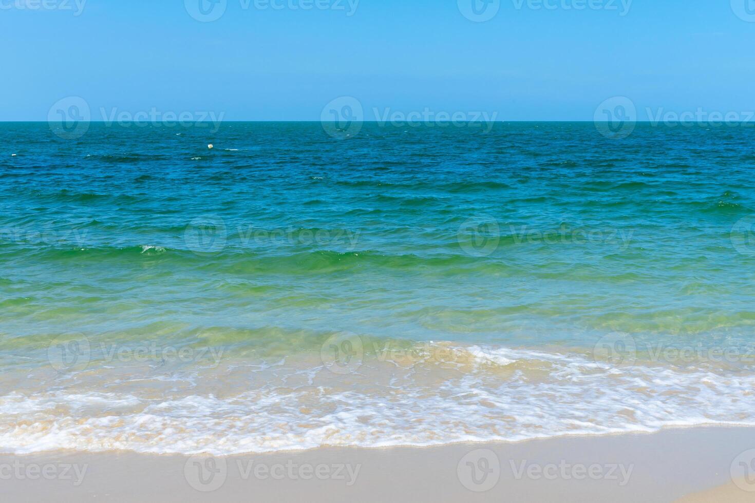 Soft wave on the beach photo