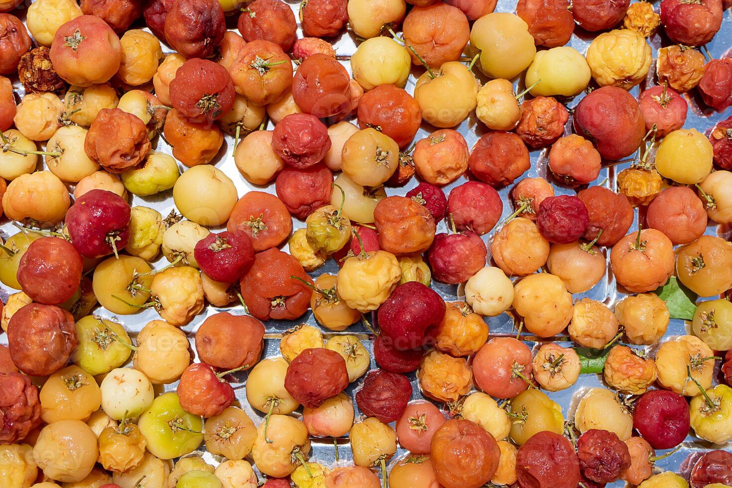 Close up Acerola Cherry. photo