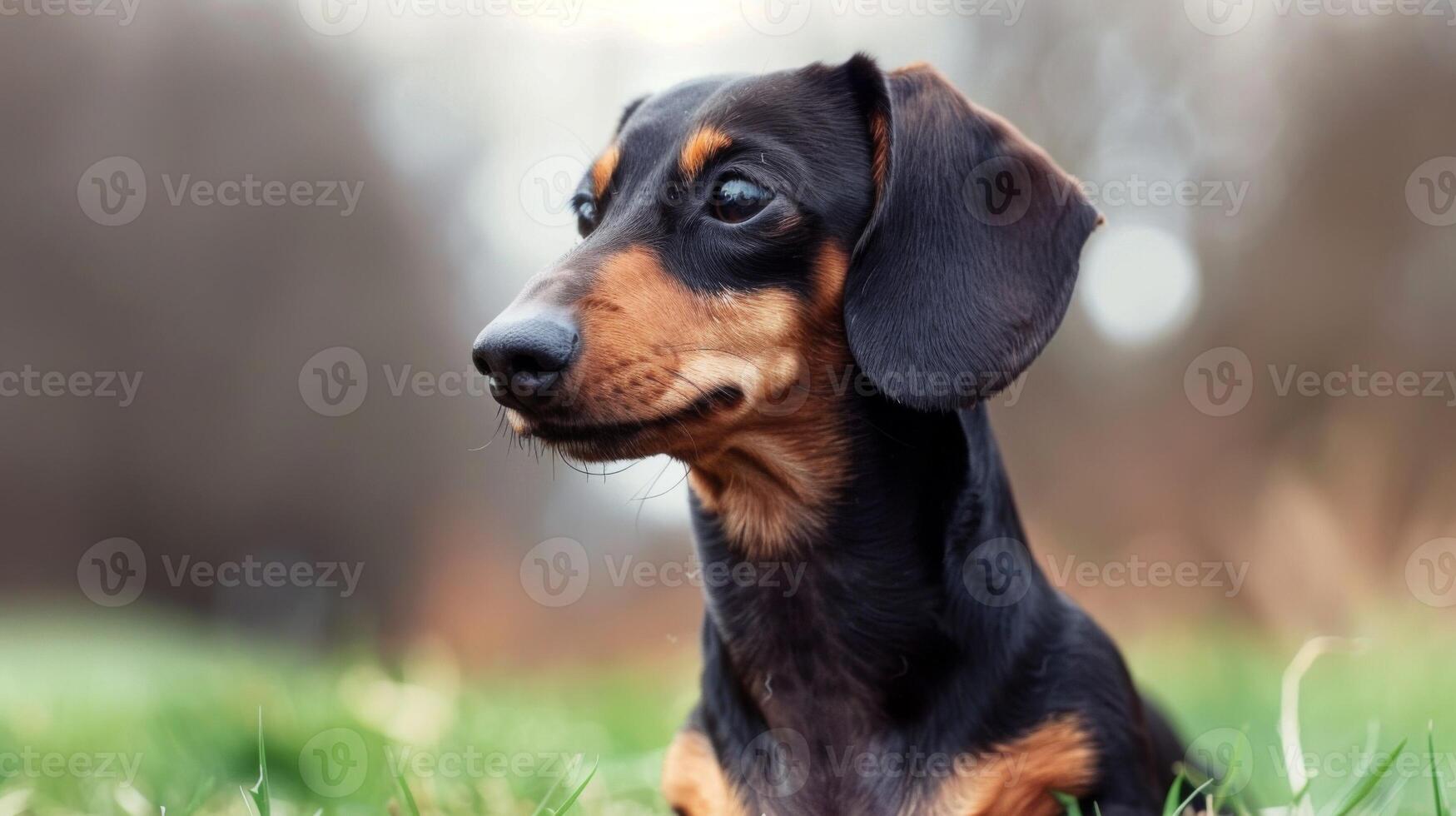 perro tejonero perro retrato exhibiendo de animales mascota naturaleza en césped foto