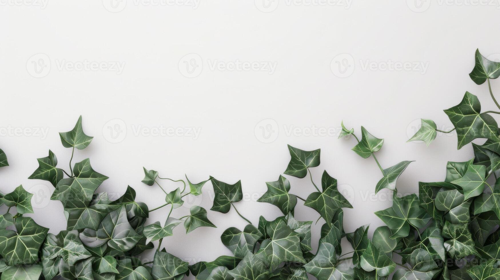 Ivy leaves creating a green nature-inspired wall with climbing plant texture for a fresh background photo