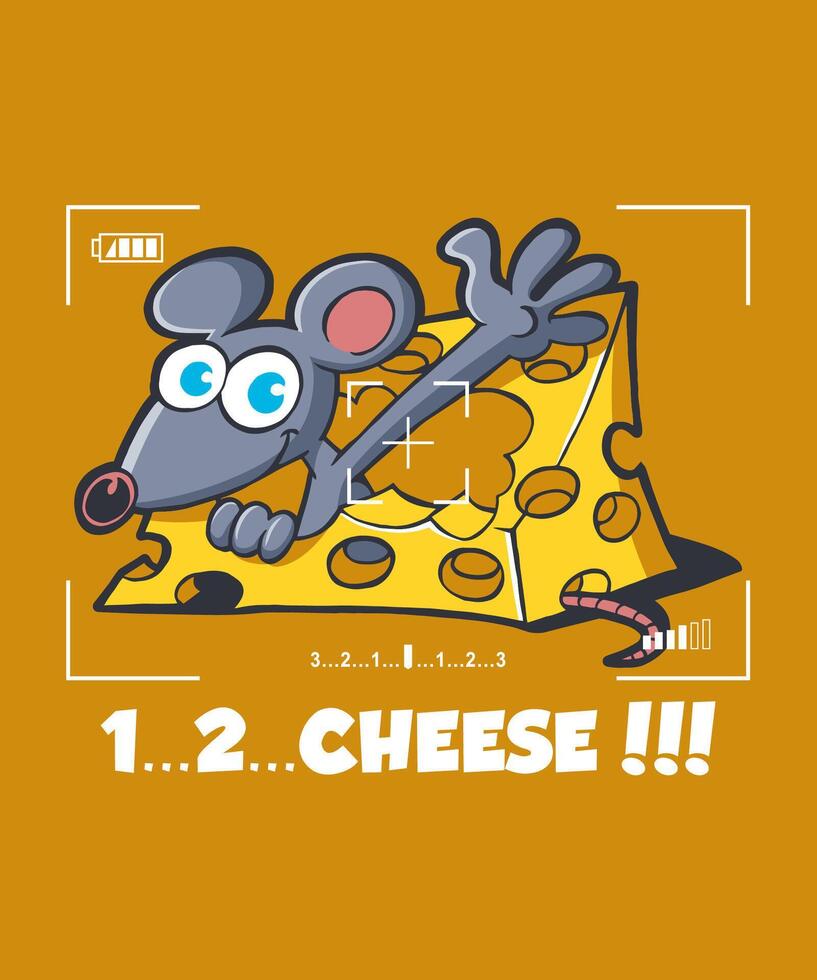 Cheese Vintage art Illustration vector