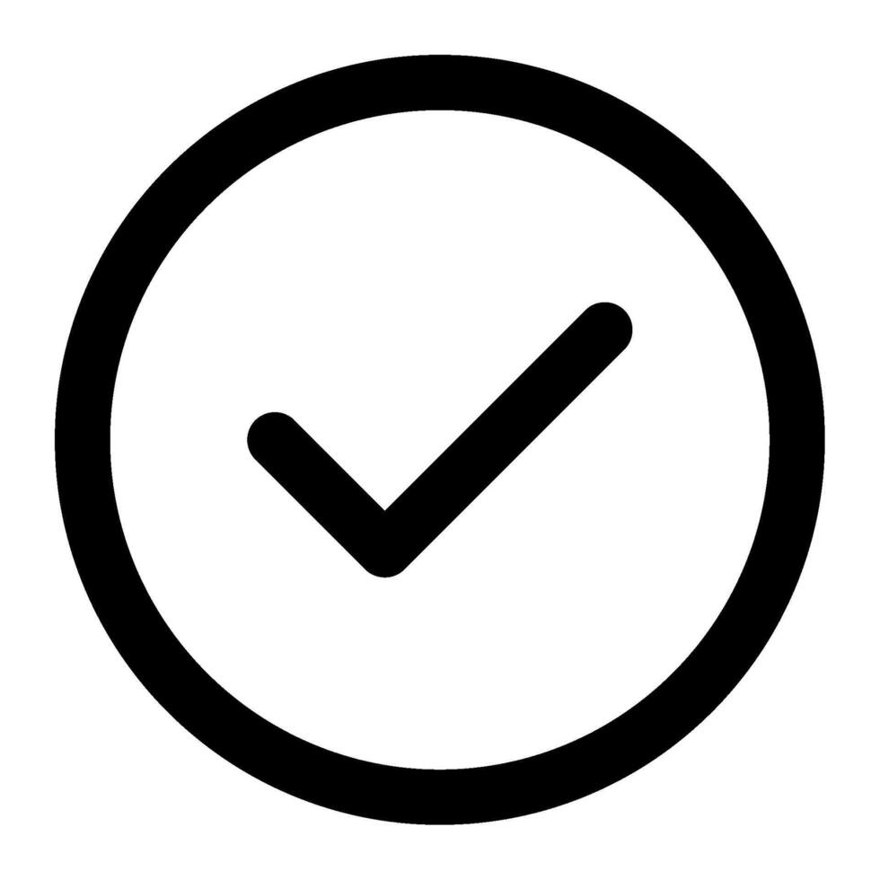 Checkmark icon for uiux, web, app, infographic, etc vector