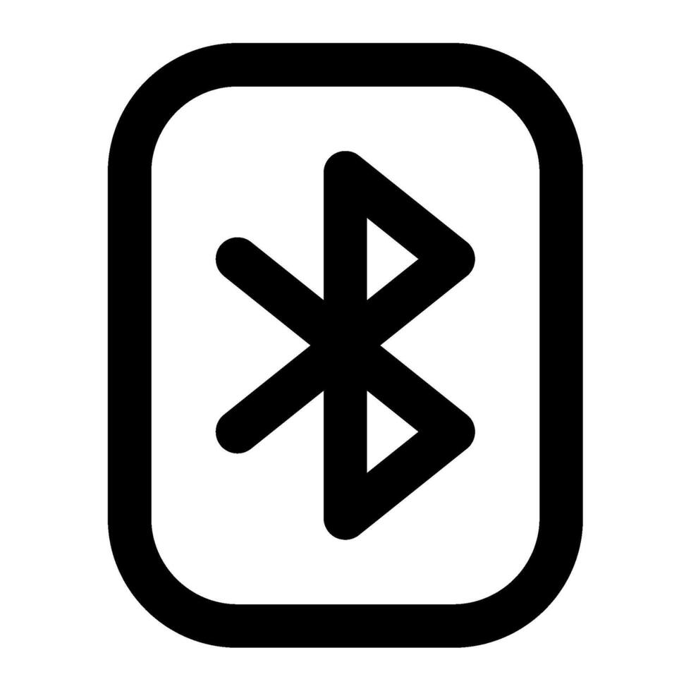 Bluetooth icon for uiux, web, app, infographic, etc vector