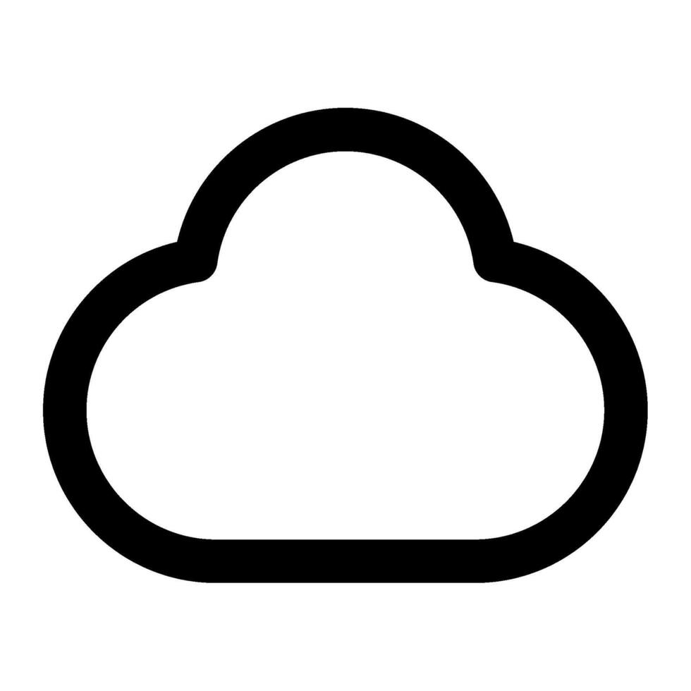 Cloud icon for uiux, web, app, infographic, etc vector