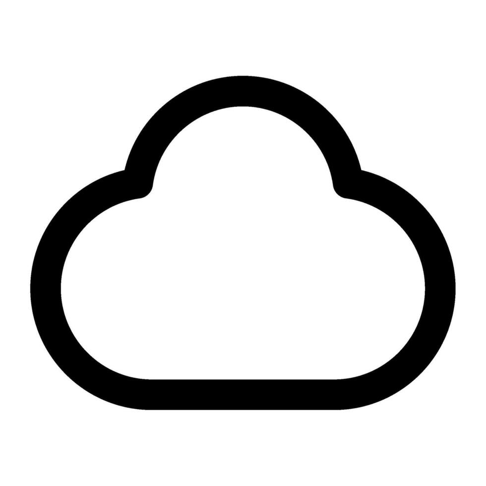 Cloud icon for uiux, web, app, infographic, etc vector