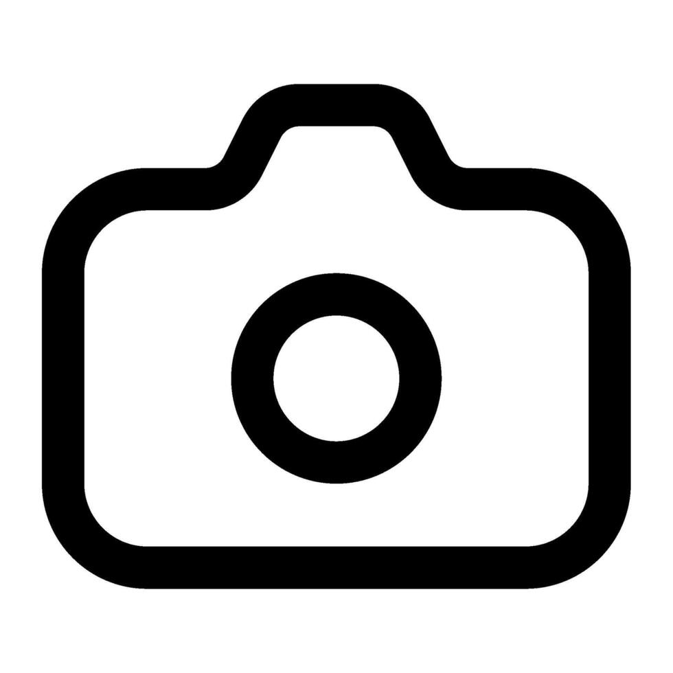 Camera icon for uiux, web, app, infographic, etc vector