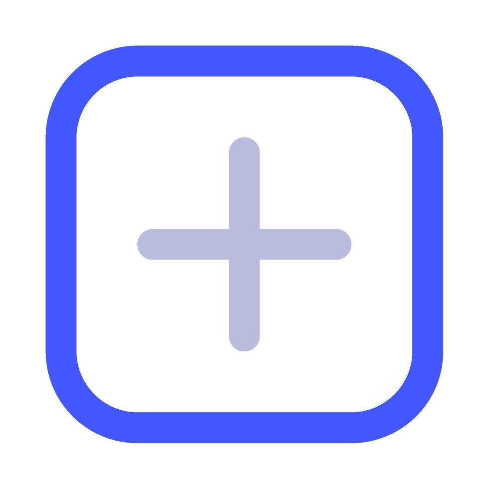 Plus icon for uiux, web, app, infographic, etc vector