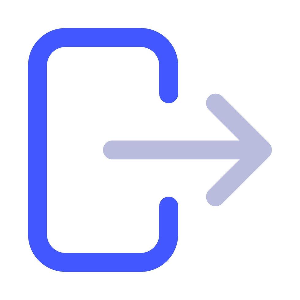 Exit icon for uiux, web, app, infographic, etc vector