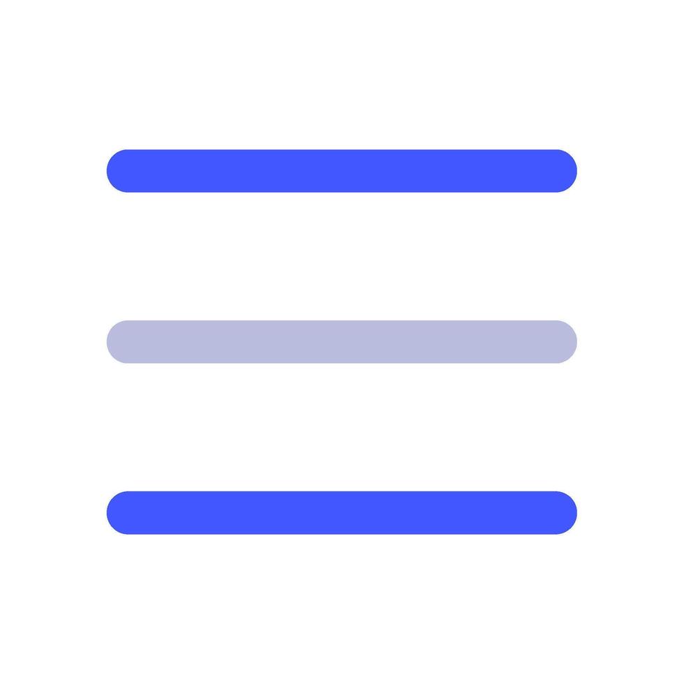 Menu icon for uiux, web, app, infographic, etc vector