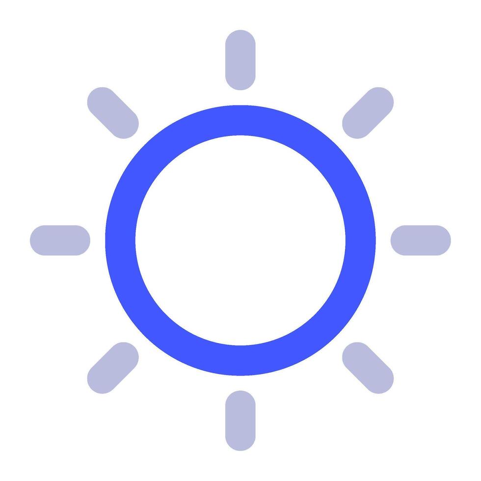 Sun icon for uiux, web, app, infographic, etc vector