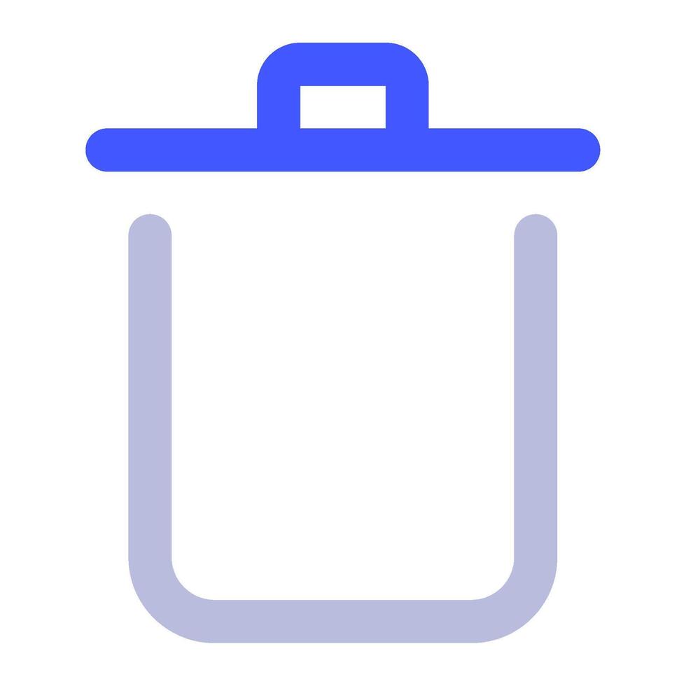 Trash icon for uiux, web, app, infographic, etc vector