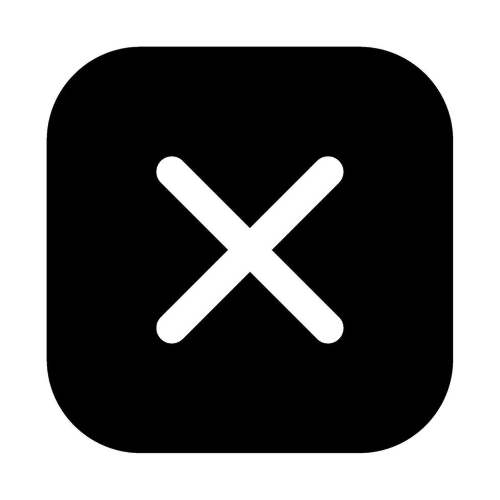 Cross icon for uiux, web, app, infographic, etc vector