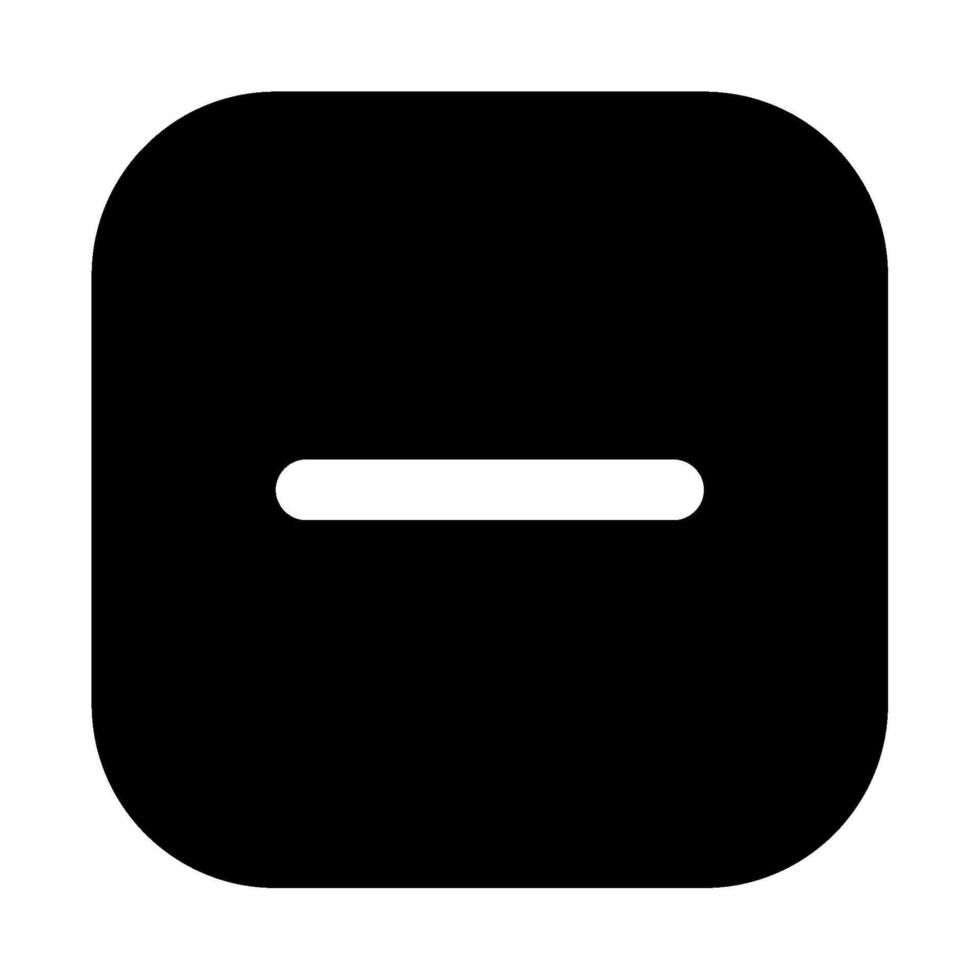 Minus icon for uiux, web, app, infographic, etc vector