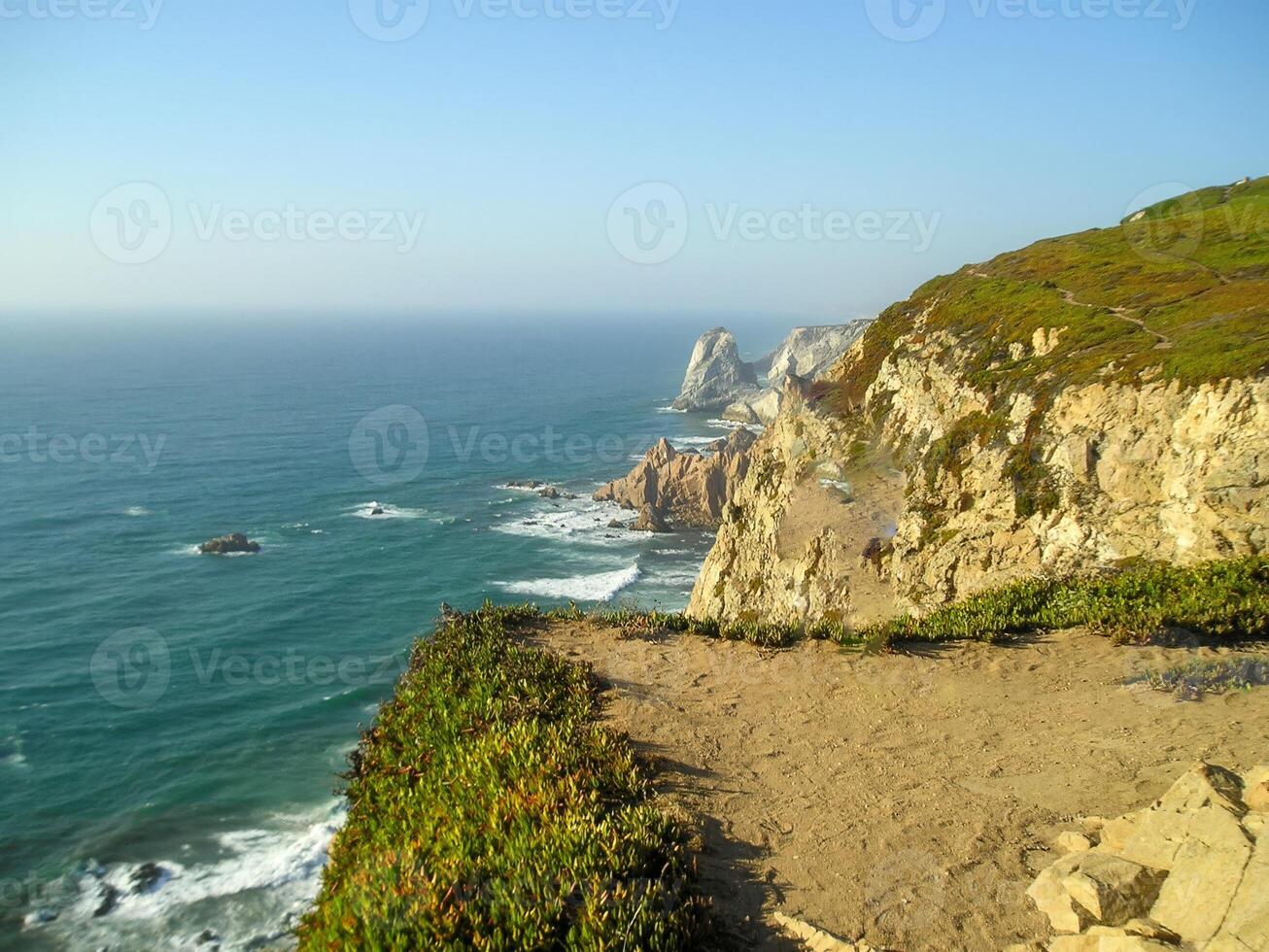 Cabo da Roca, located in Portugal, is renowned as the westernmost point of continental Europe. photo