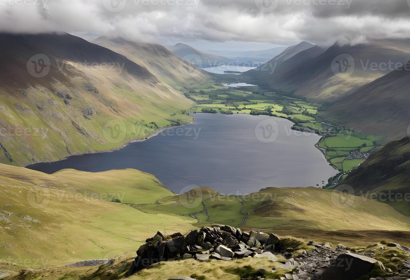 A view of Wast Water in the Lake District photo
