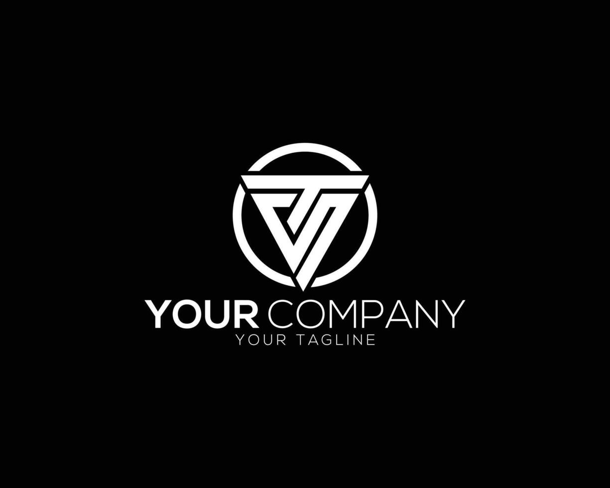 Triangle TS or ST Letter Initial Logo Design Template Illustration. vector