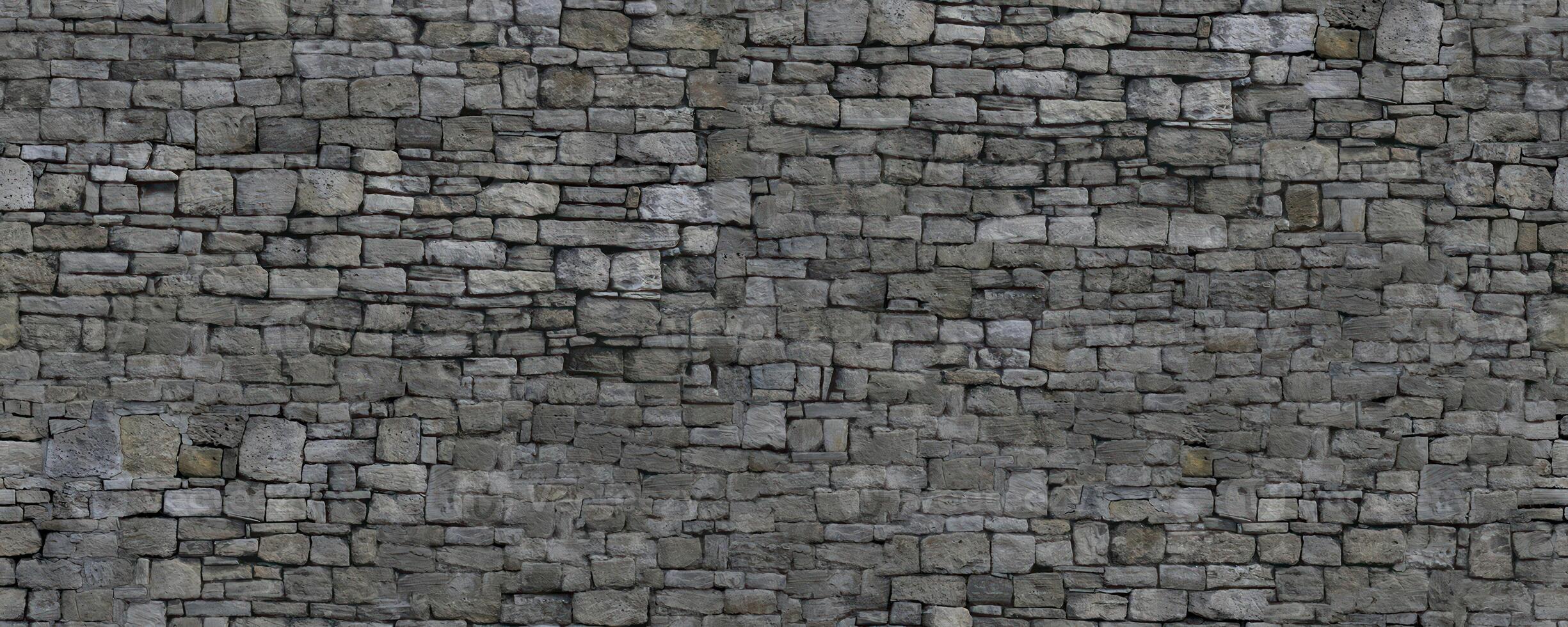 Stone wall texture block rustic stone old background texture photo