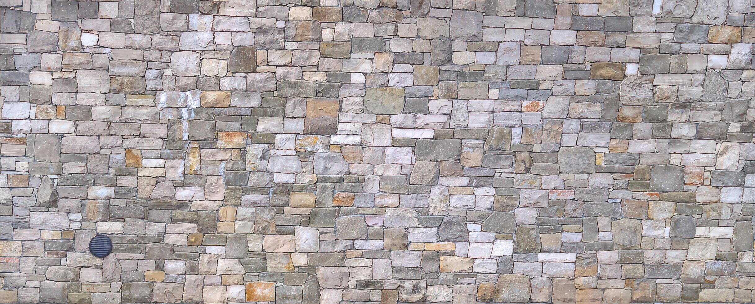 Stone wall texture block rustic stone old background texture photo