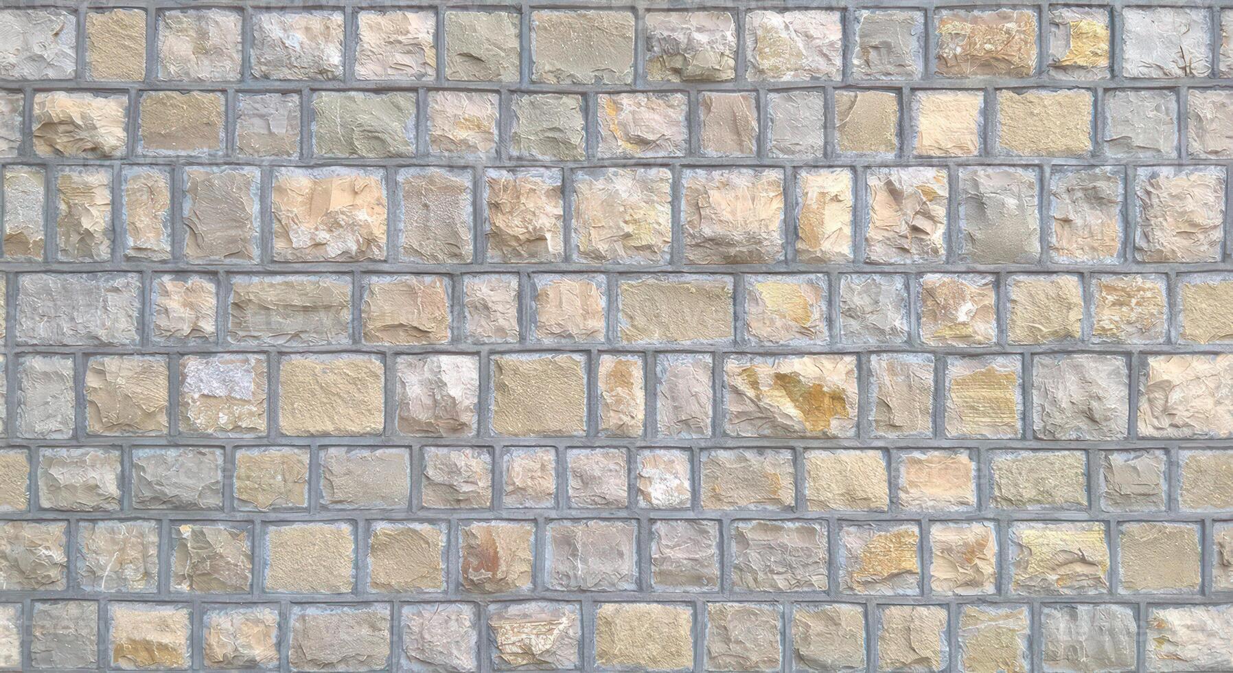 Stone wall texture block rustic stone old background texture photo
