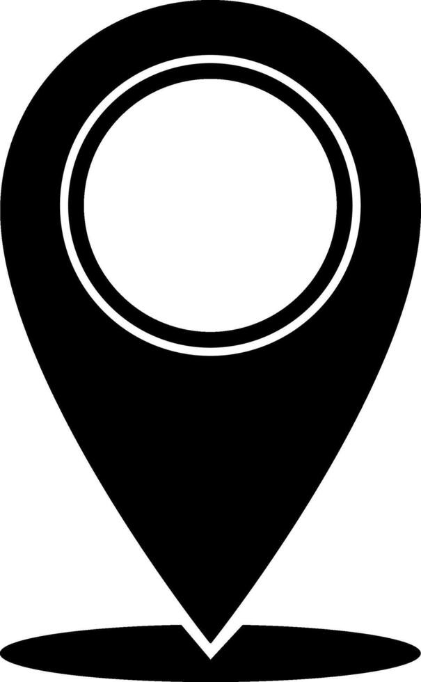 Point location position pin maps contact address gps icon logo isolated on white background. Illustration vector