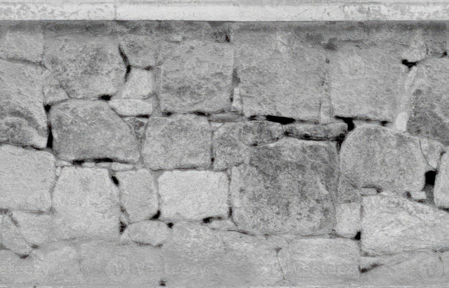 Stone wall texture block rustic stone old background texture photo