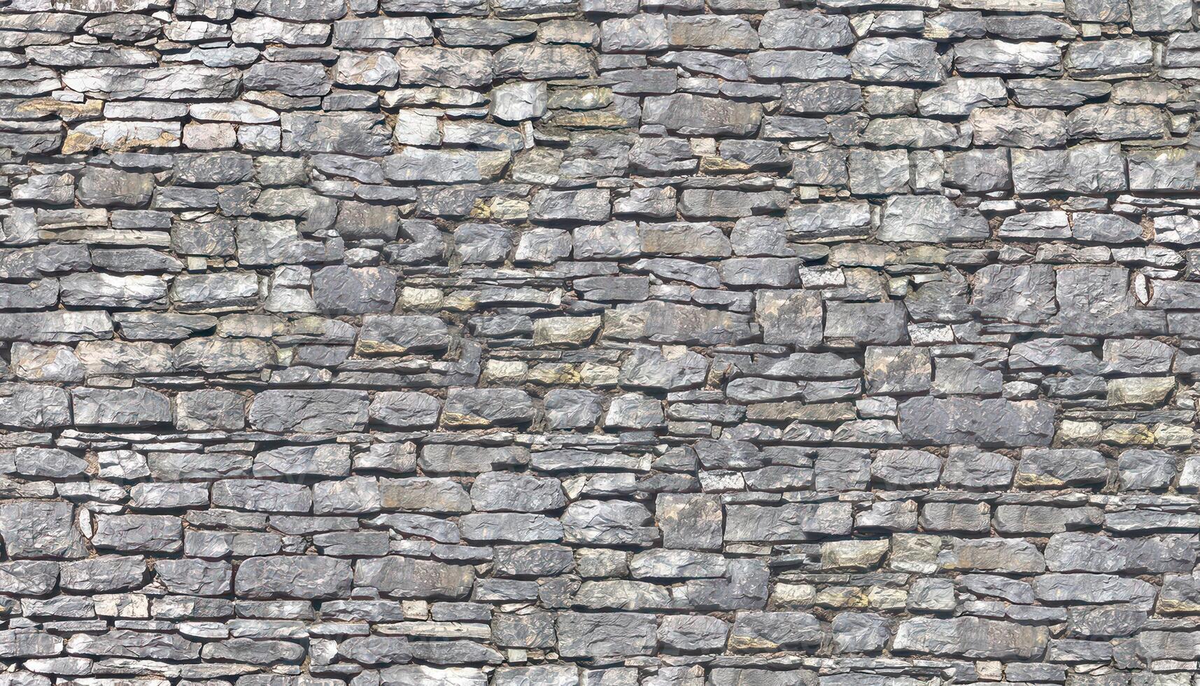 Stone wall texture block rustic stone old background texture photo