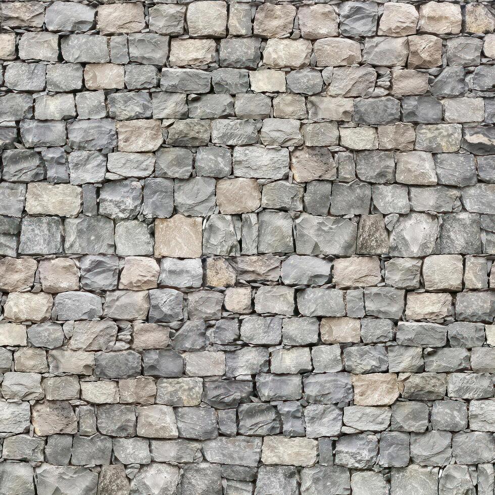 Stone wall texture block rustic stone old background texture photo