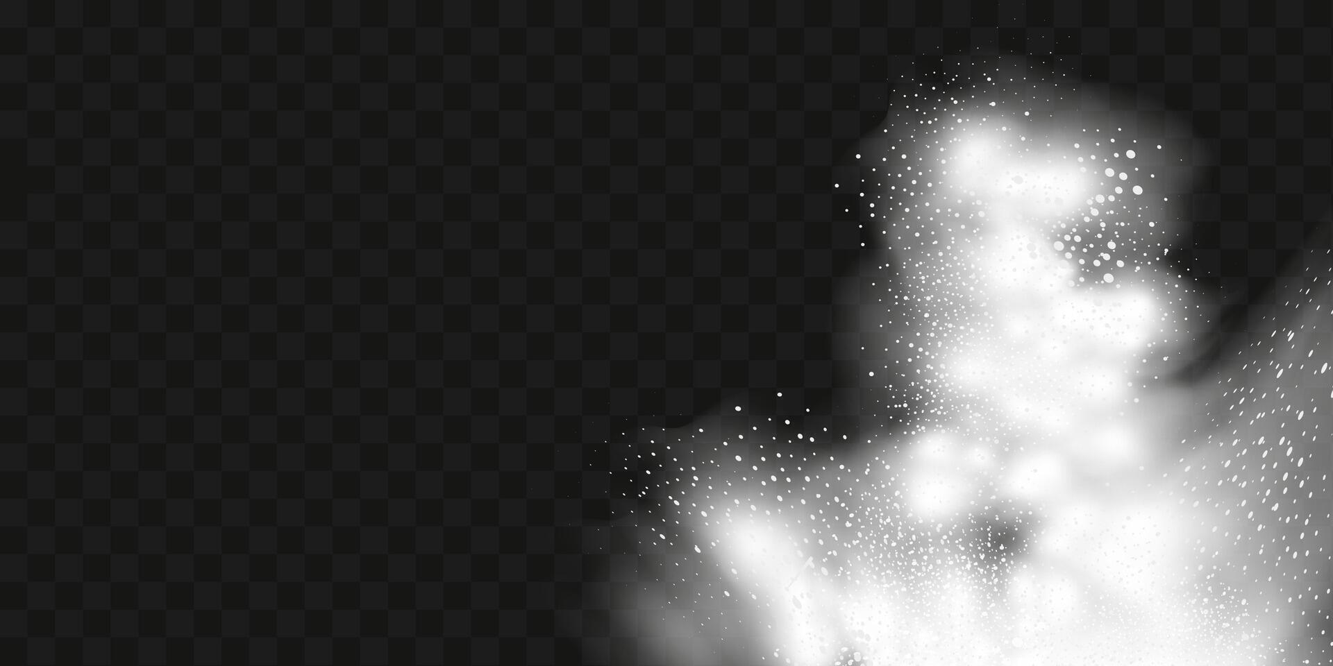 image of a snow storm, dust or clouds. vector