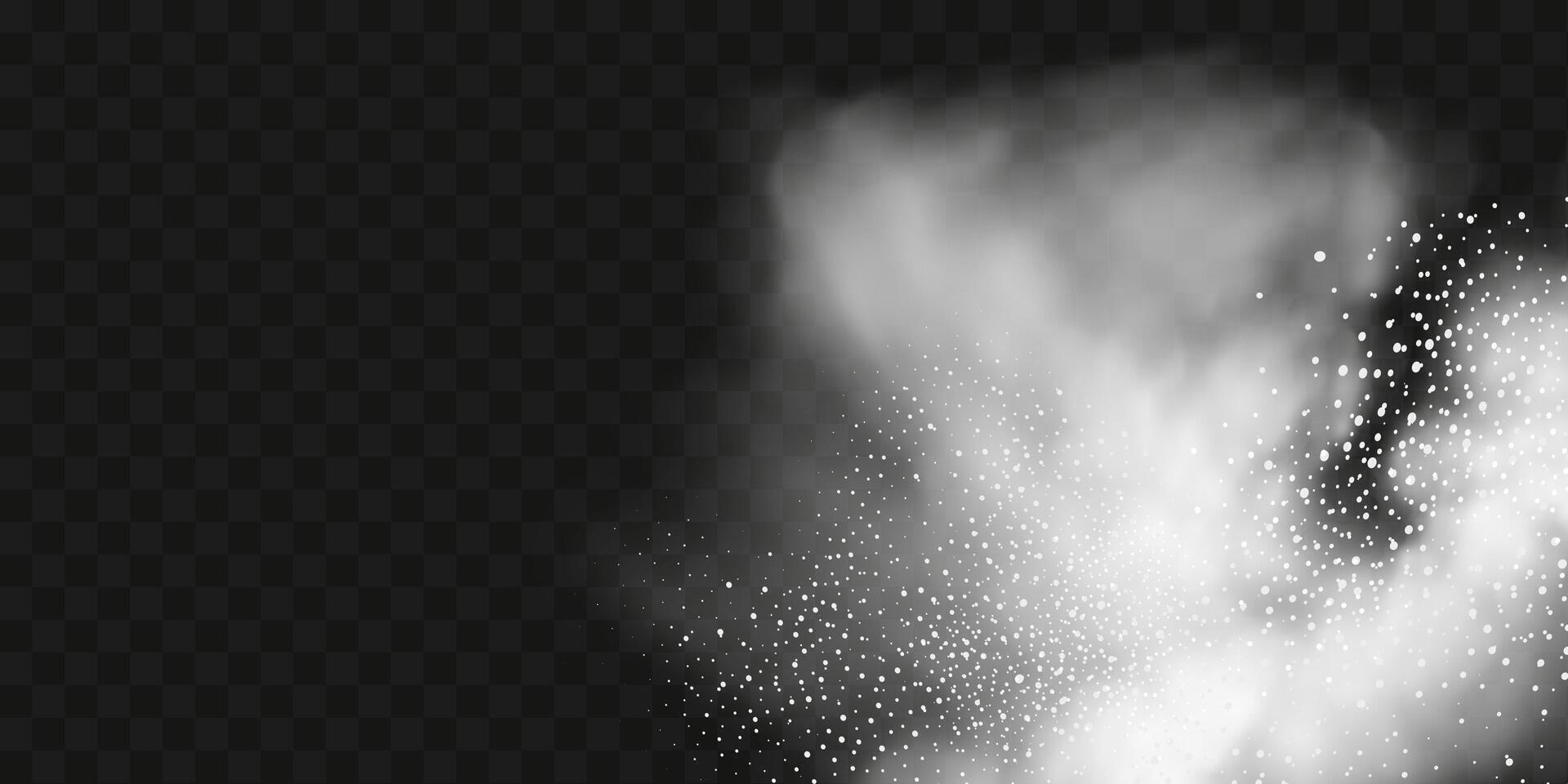 image of a snow storm, dust or clouds. vector