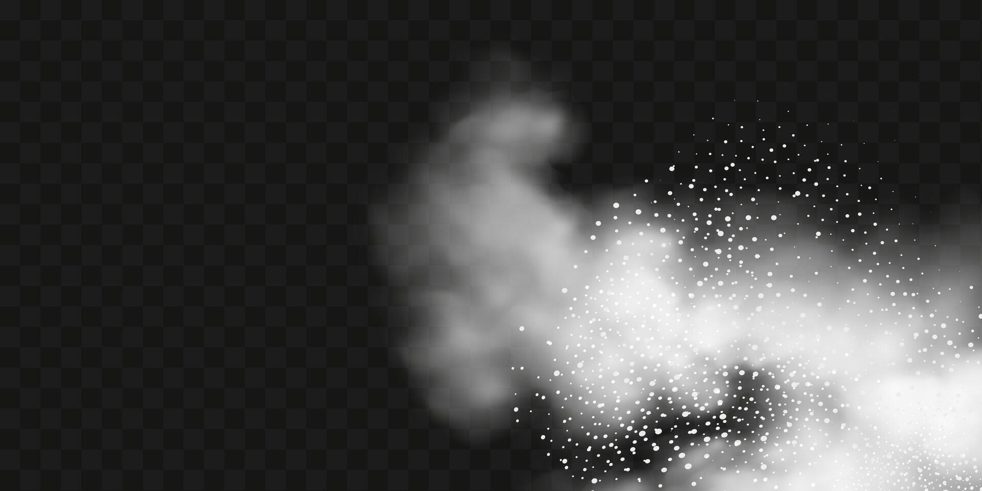 image of a snow storm, dust or clouds. vector