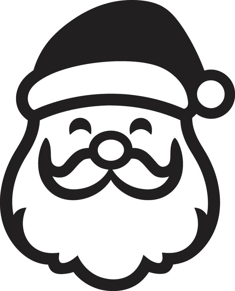 Arctic Spirit Santa Cool Black Santa Slick Santa Style Cool Black Santa vector