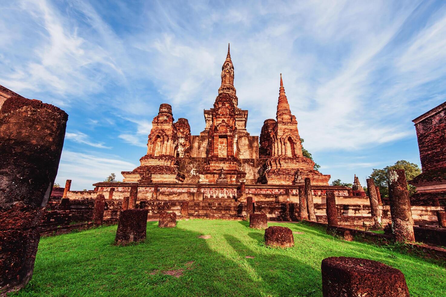 Cultural Landmarks The historical Emerald Ancient City is an ancient civilization in Sukhothai Province in Thailand. photo