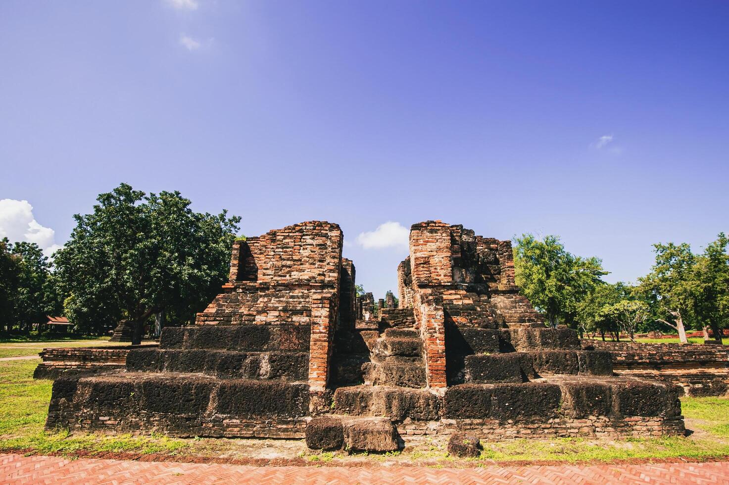Cultural Landmarks The historical Emerald Ancient City is an ancient civilization in Sukhothai Province in Thailand. photo