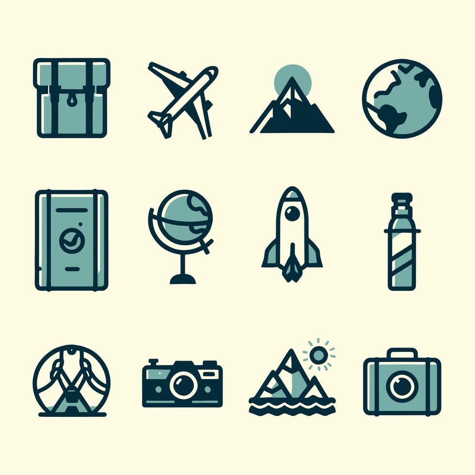 Travel Icon Set vector