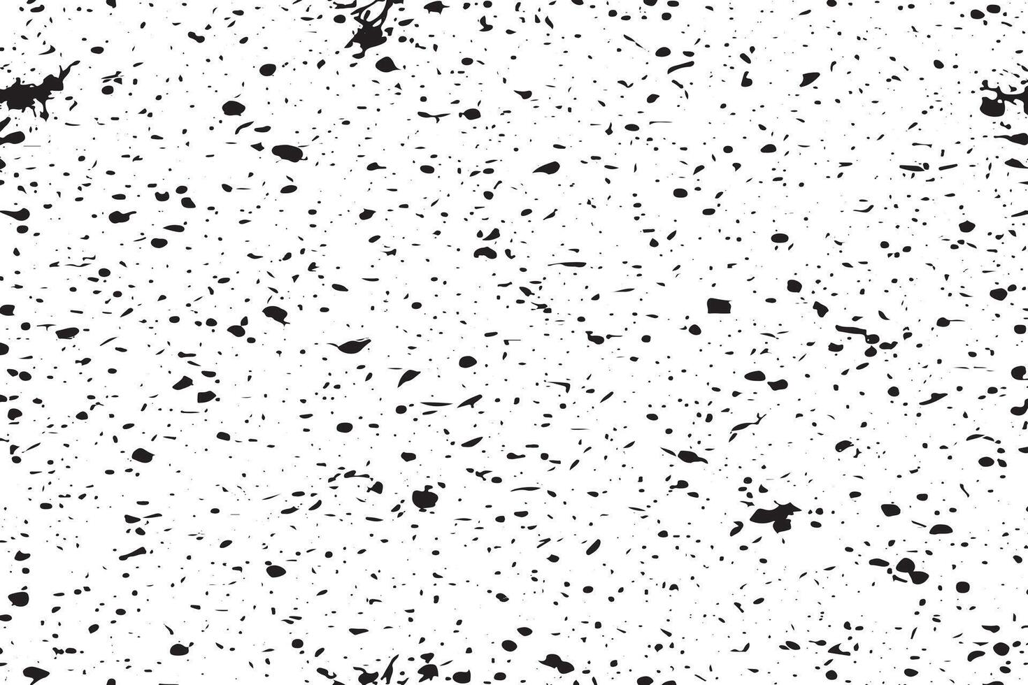 black grunge gritty scratched texture on pure white canvas background texture vector