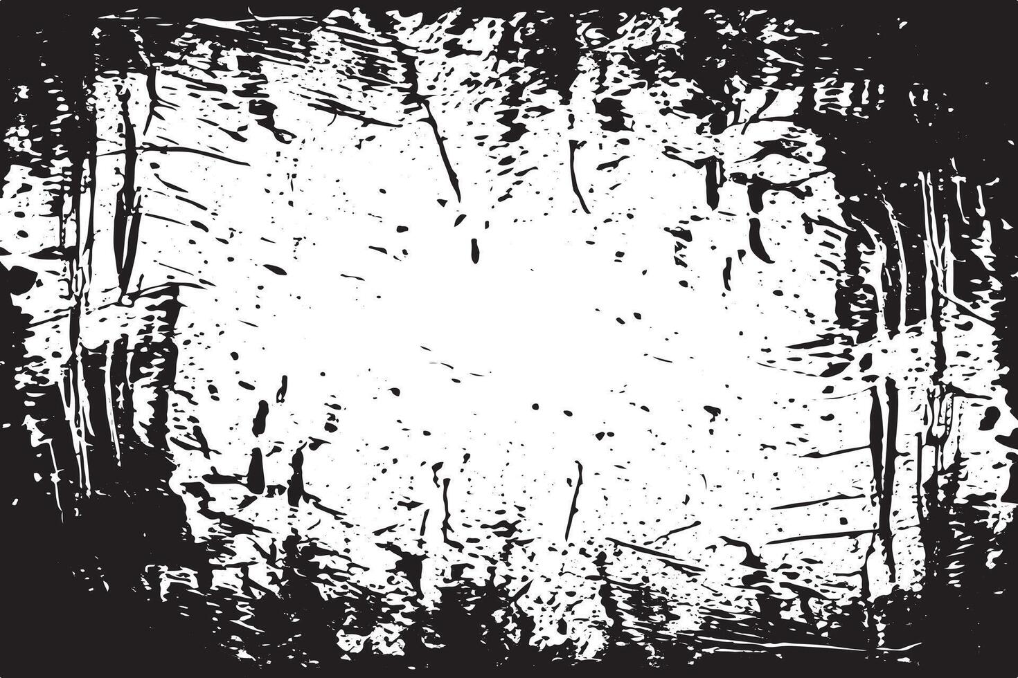 negro arenoso grunge en blanco lona cubrir monocromo antecedentes textura vector