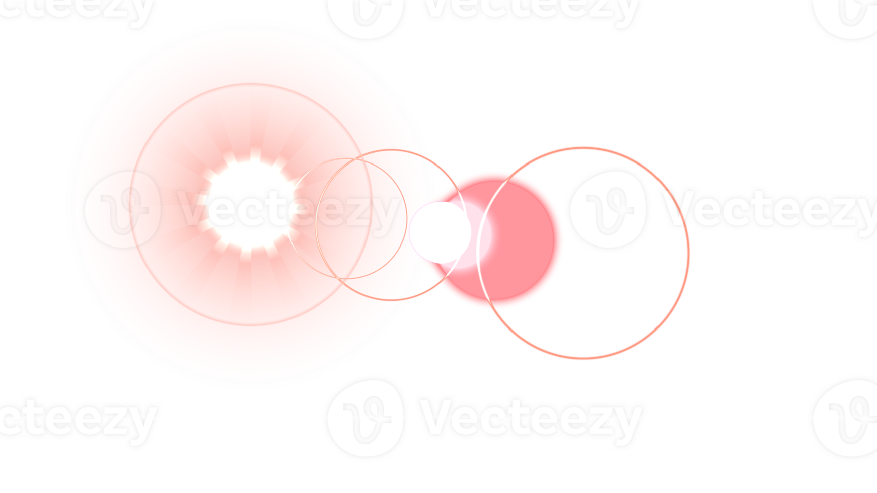 une rouge et rose lumière est montré sur une transparent Contexte png